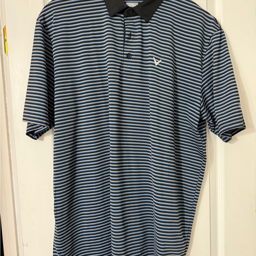 Callaway Black, Gray & Blue Golf Shirt